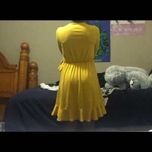 Mustard yellow dress, event dress XL, GB girls